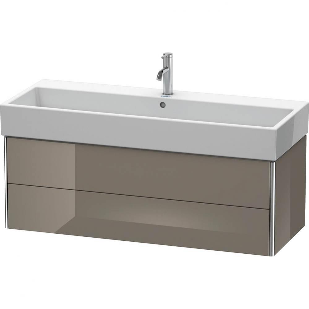 Duravit XSquare Two Drawer Wall-Mount Vanity Unit Flannel Gray