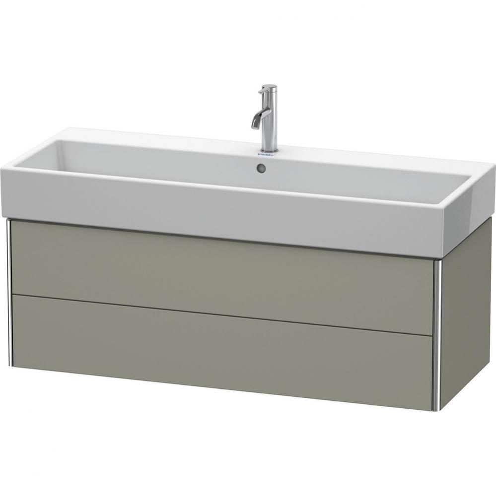 Duravit XSquare Two Drawer Wall-Mount Vanity Unit Stone Gray