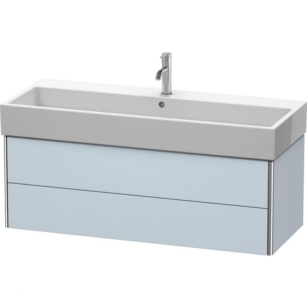 Duravit XSquare Two Drawer Wall-Mount Vanity Unit Light Blue