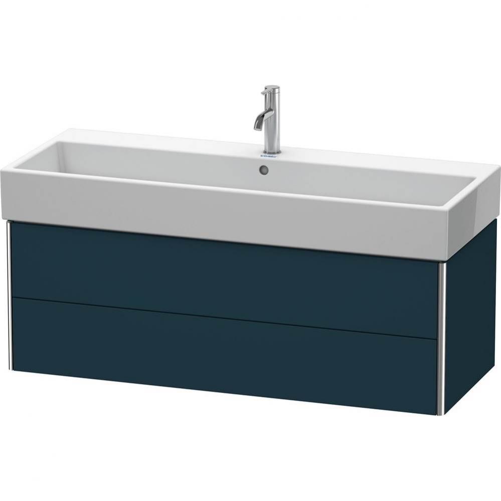 Duravit XSquare Two Drawer Wall-Mount Vanity Unit Midnight Blue