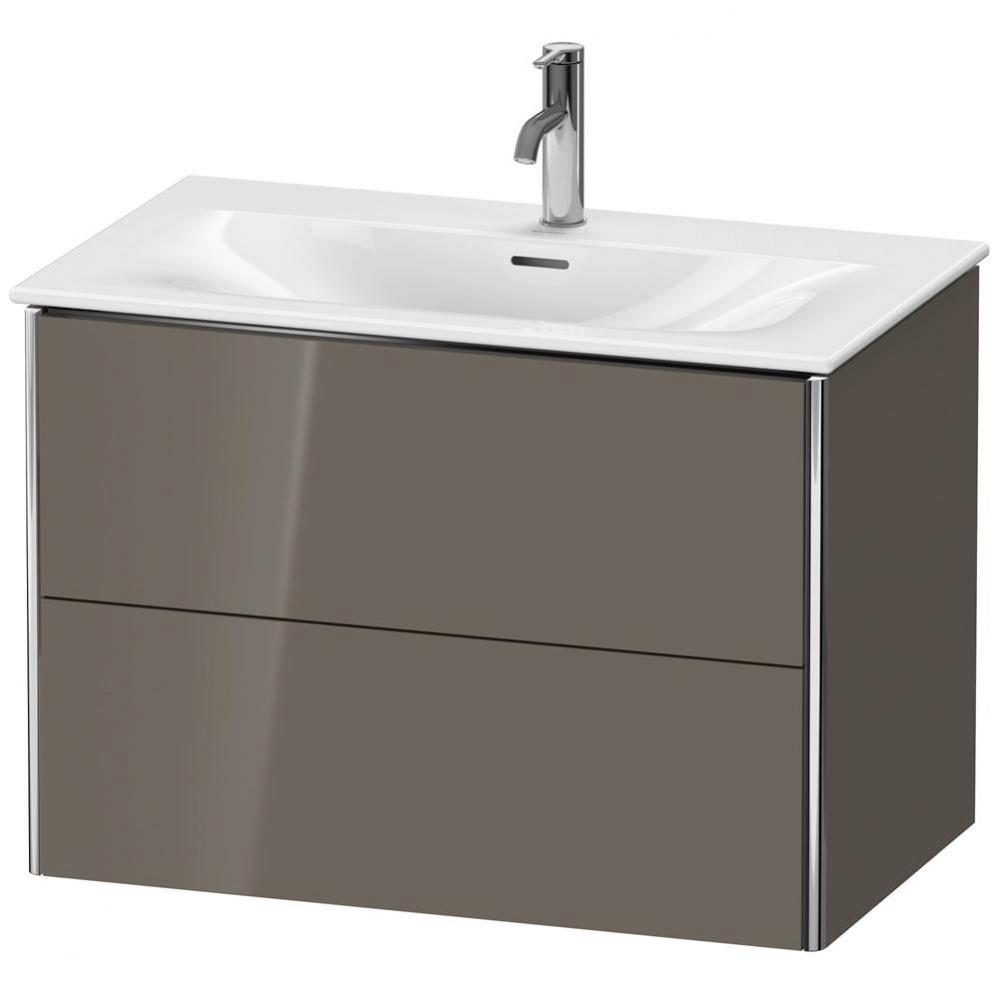 Duravit XSquare Two Drawer Wall-Mount Vanity Unit Flannel Gray