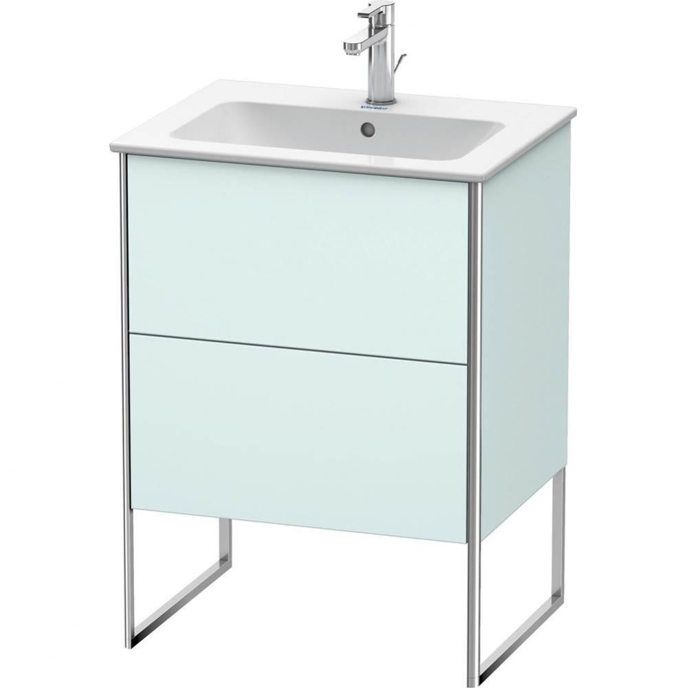 Duravit XSquare Floor Standing Vanity Unit  Light Blue Matte
