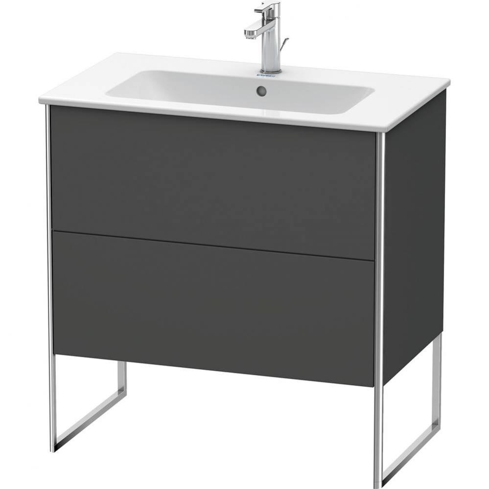 Duravit XSquare Two Drawer Floorstanding Vanity Unit Graphite