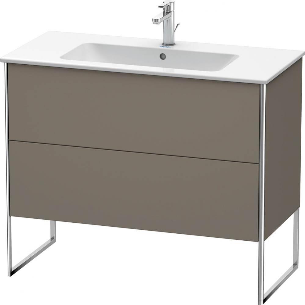 Duravit XSquare Floor Standing Vanity Unit  Flannel Gray Satin Matte