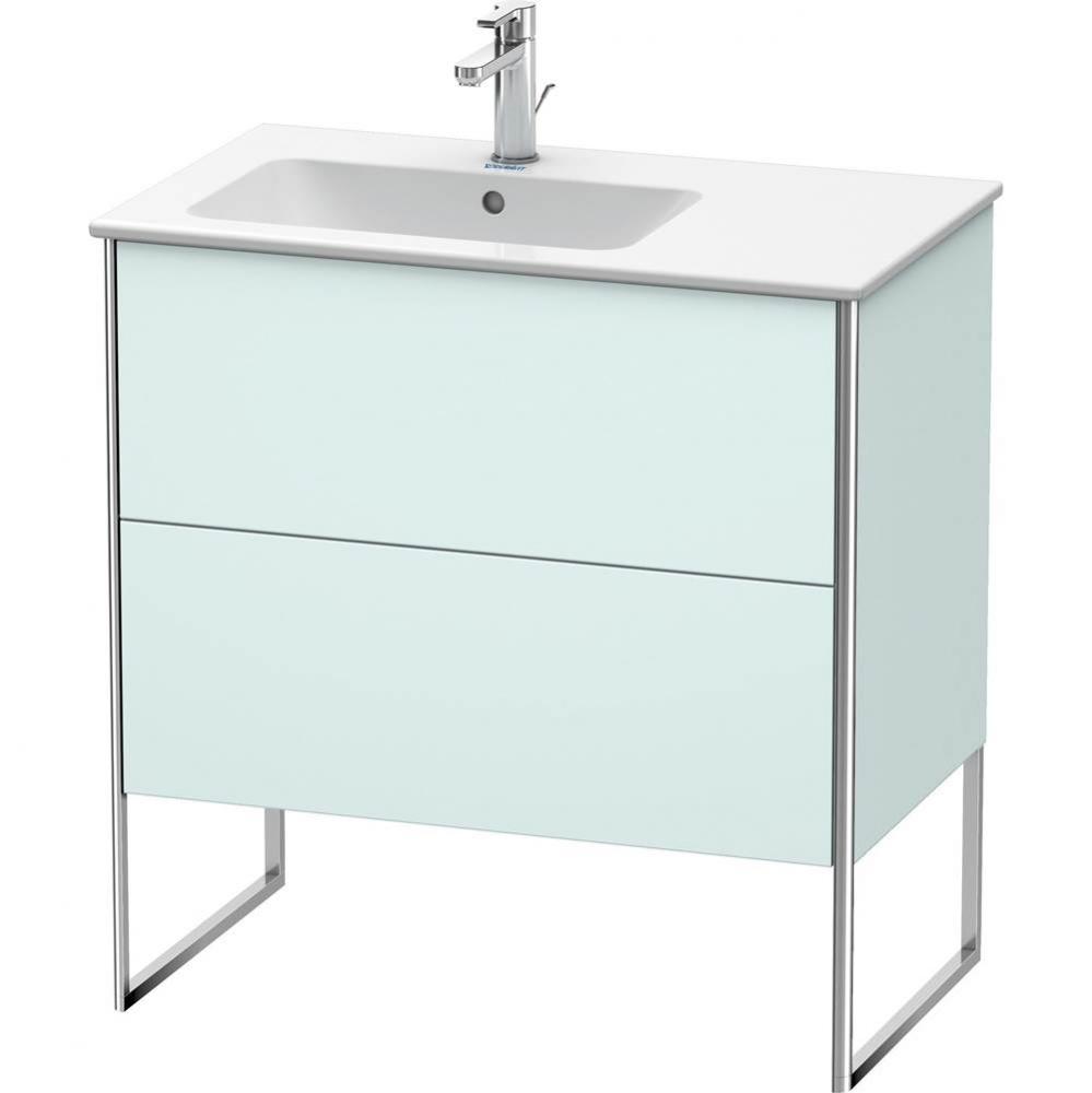 Duravit XSquare Floor Standing Vanity Unit  Light Blue Matte
