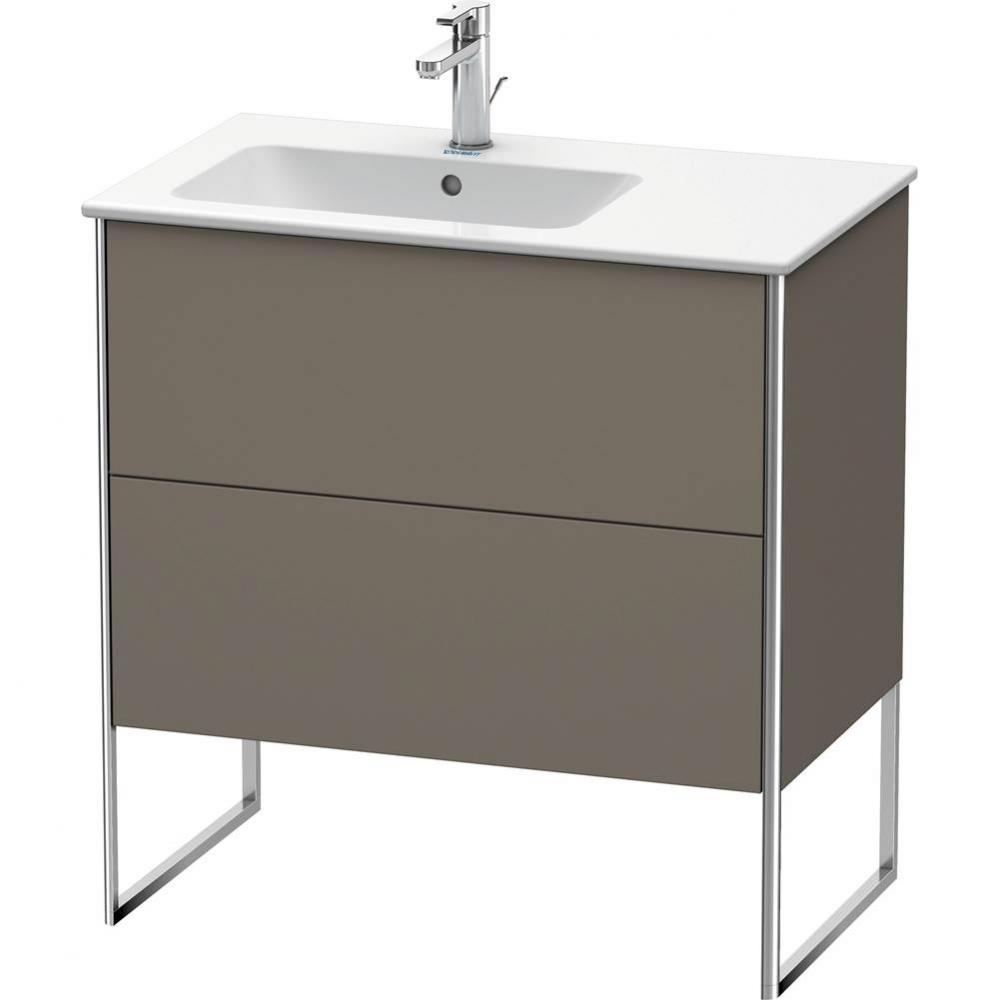 Duravit XSquare Floor Standing Vanity Unit  Flannel Gray Satin Matte