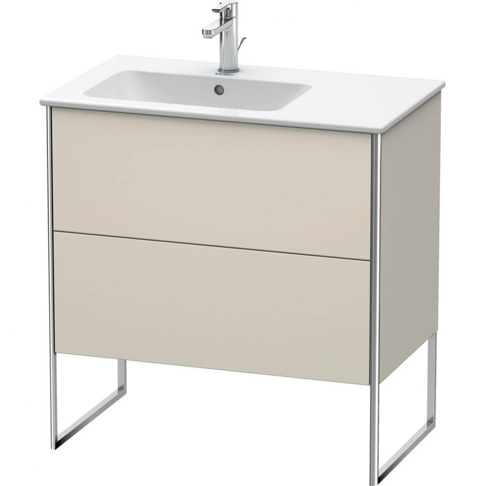 Duravit XSquare Two Drawer Floorstanding Vanity Unit Taupe