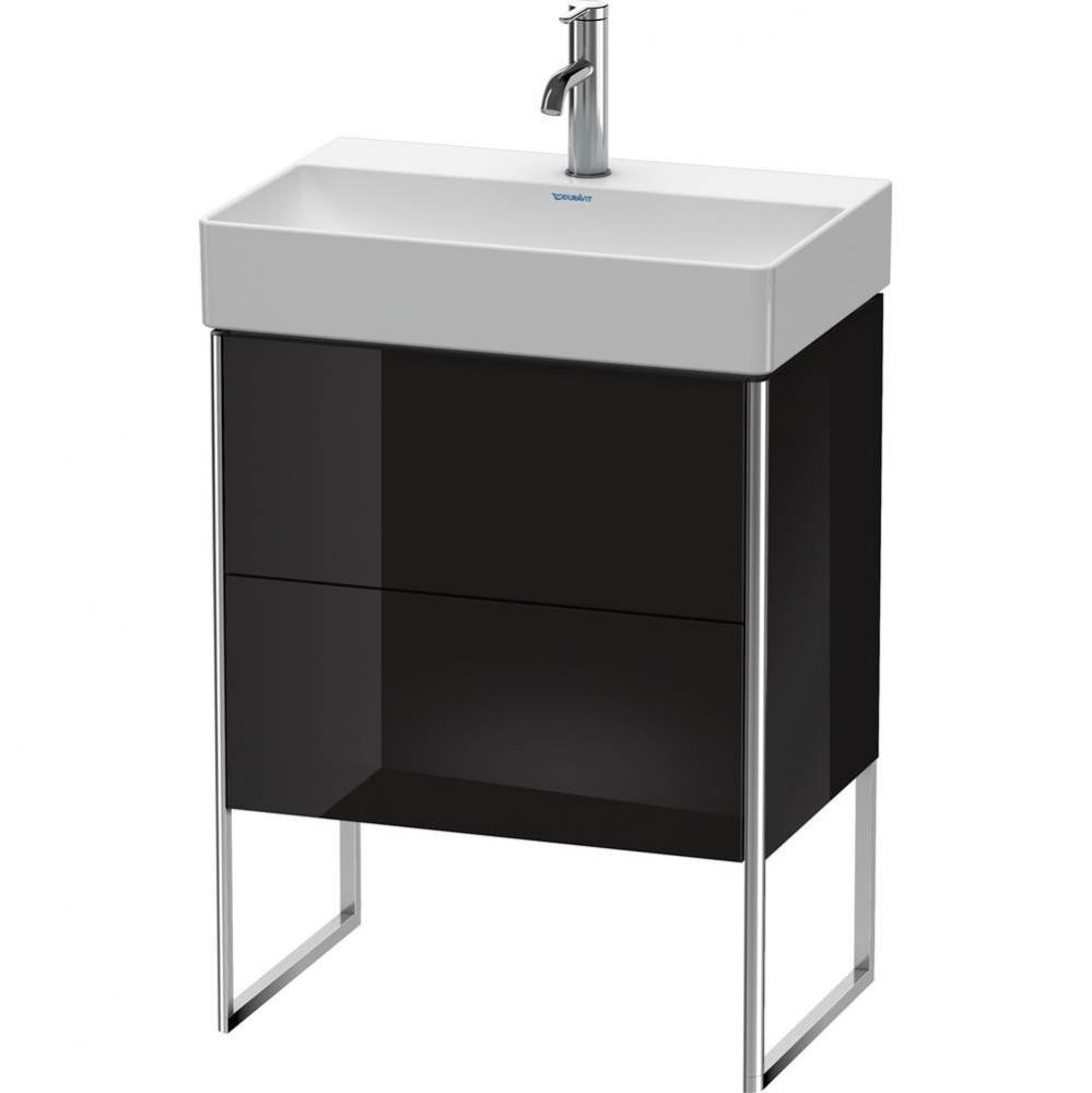 Duravit XSquare Two Drawer Floorstanding Vanity Unit Black