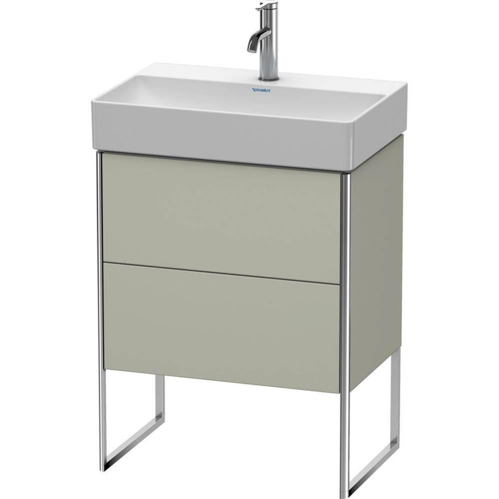 Duravit XSquare Two Drawer Floorstanding Vanity Unit Taupe