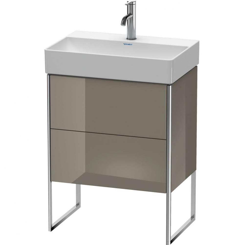 Duravit XSquare Two Drawer Floorstanding Vanity Unit Flannel Gray