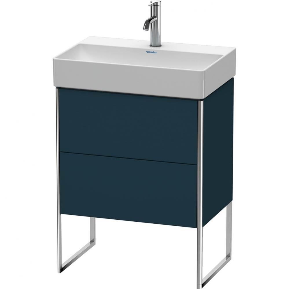 Duravit XSquare Two Drawer Floorstanding Vanity Unit Midnight Blue