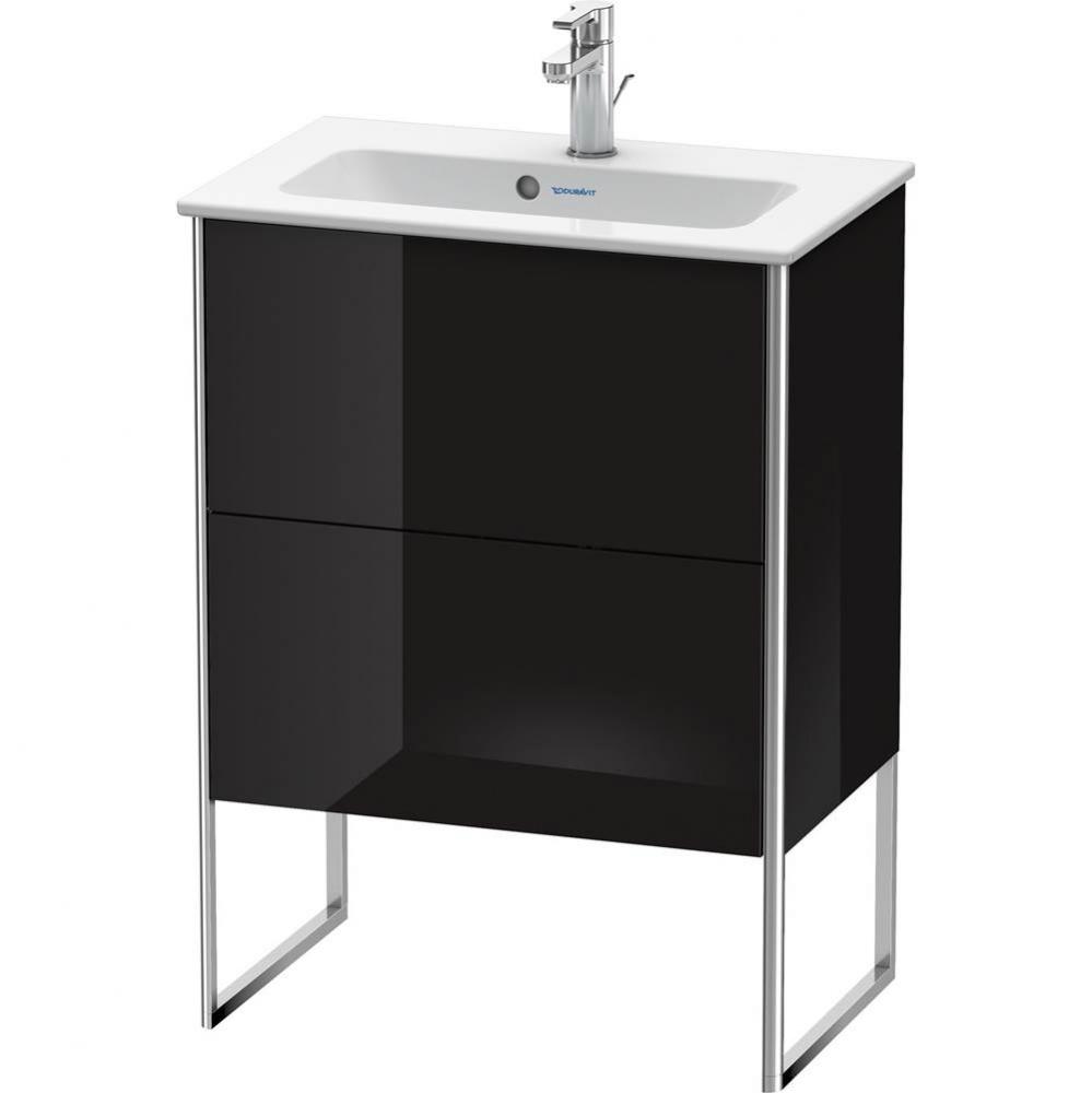 Duravit XSquare Two Drawer Floorstanding Vanity Unit Black