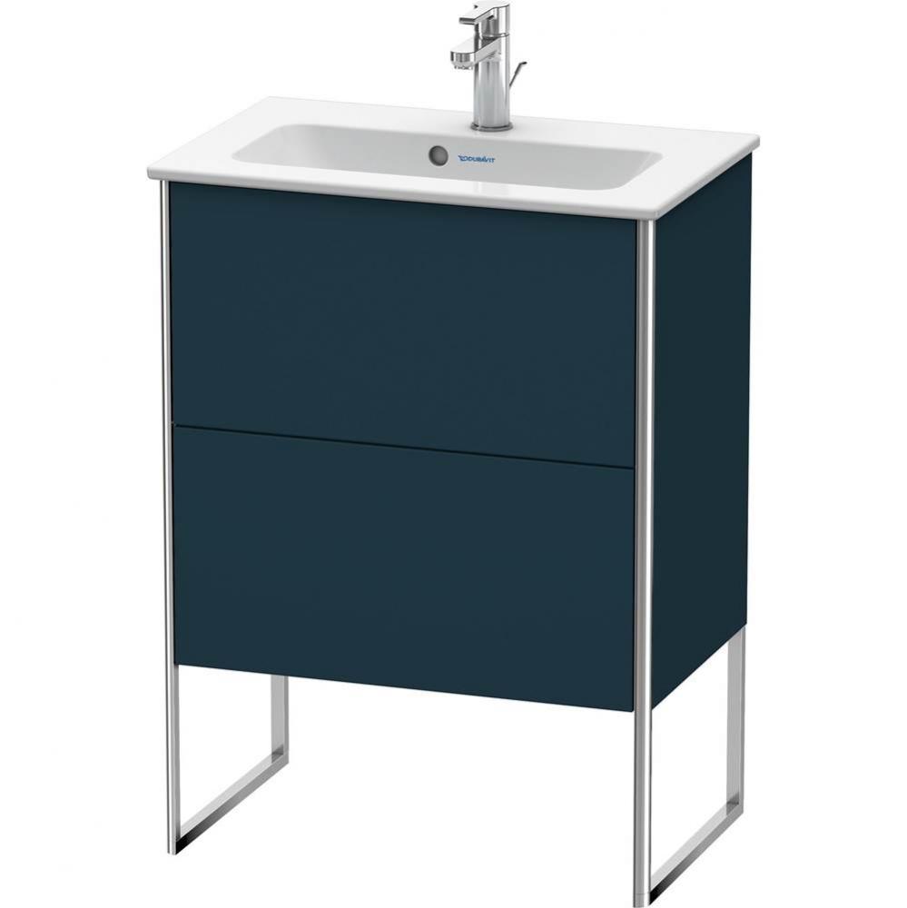 Duravit XSquare Two Drawer Floorstanding Vanity Unit Midnight Blue