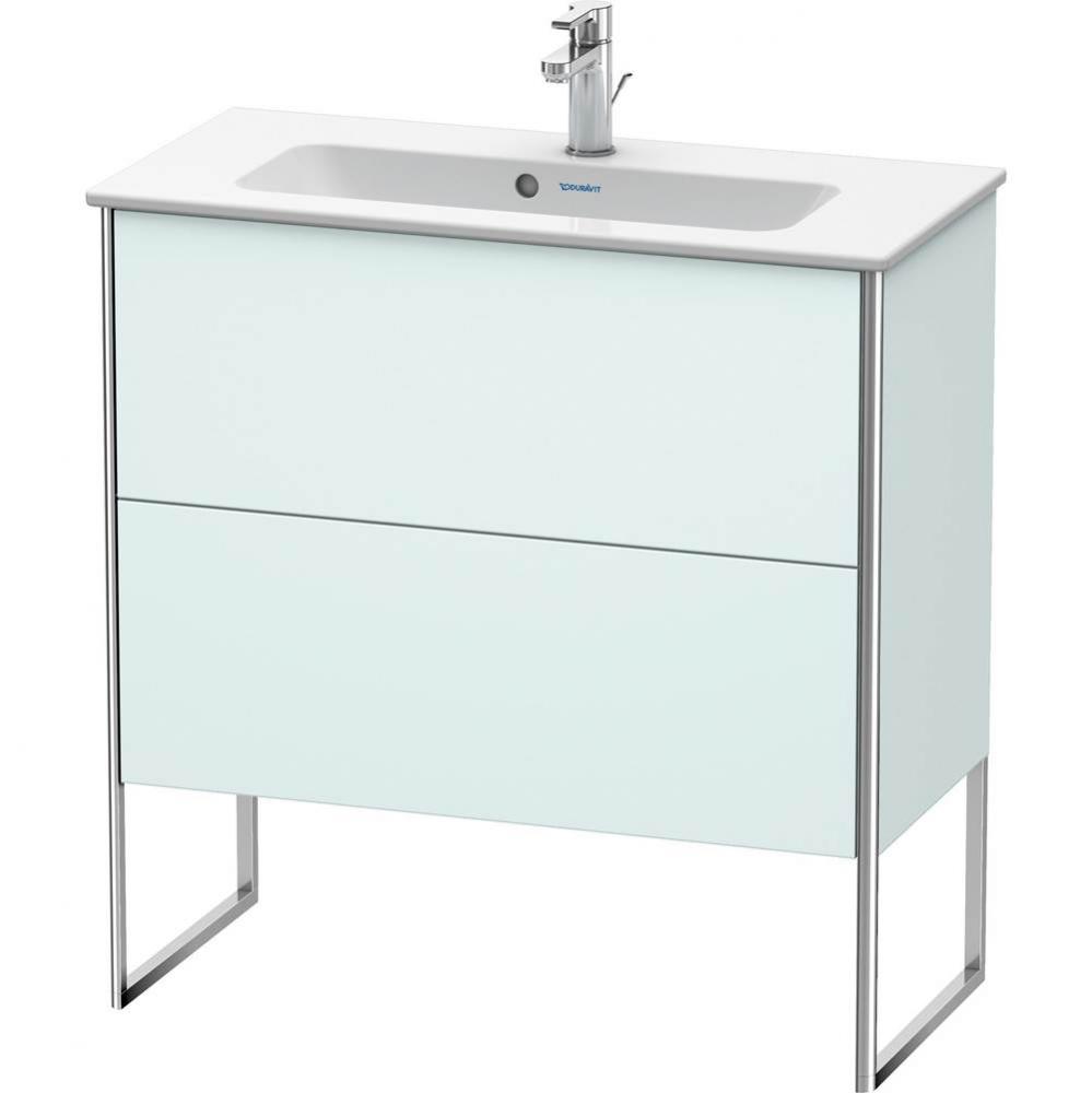 Duravit XSquare Floor Standing Vanity Unit  Light Blue Matte