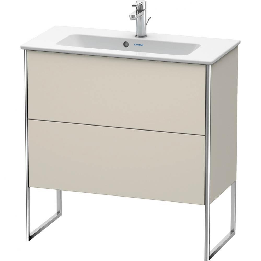 Duravit XSquare Two Drawer Floorstanding Vanity Unit Taupe