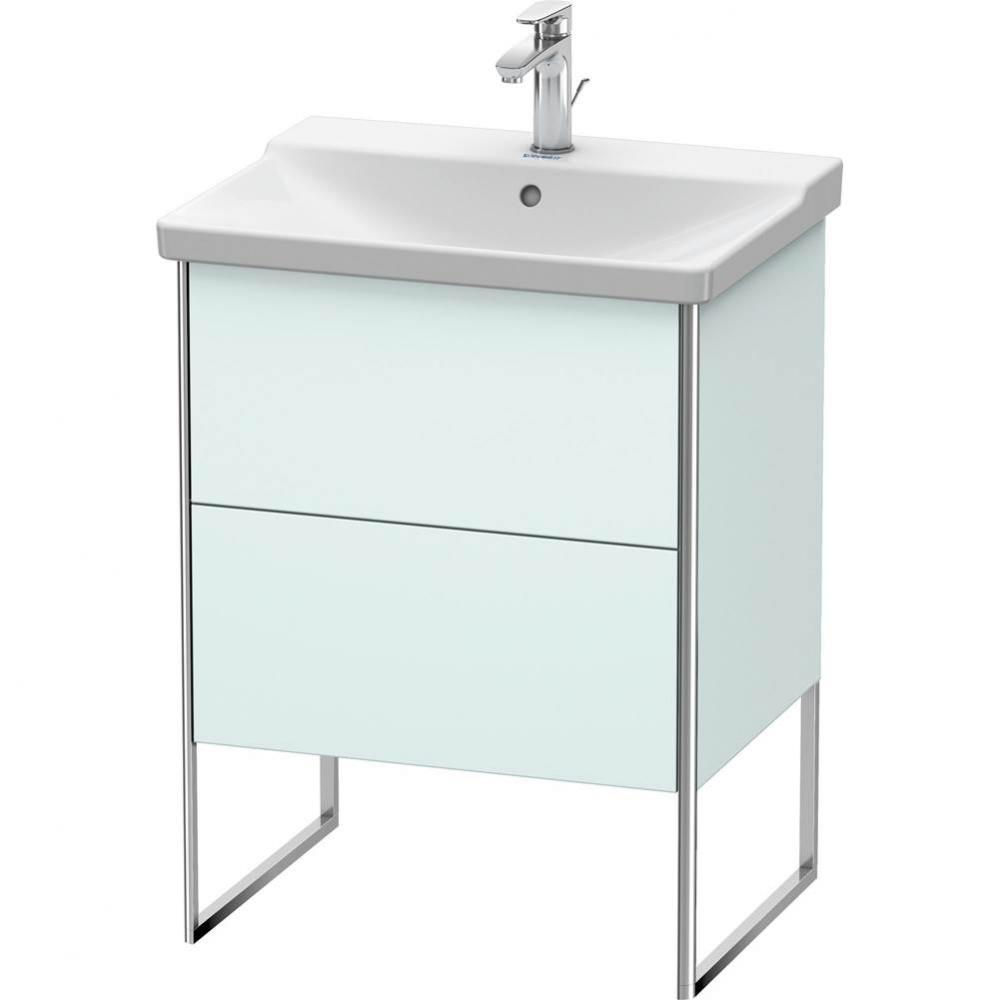 Duravit XSquare Floor Standing Vanity Unit  Light Blue Matte