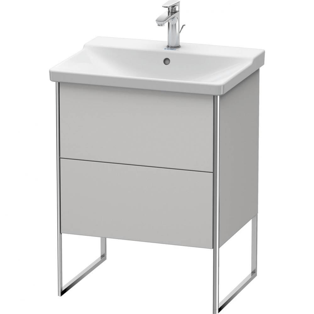 Duravit XSquare Floor Standing Vanity Unit  Nordic White Satin Matte