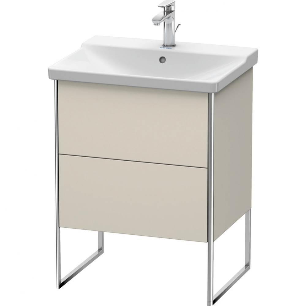 Duravit XSquare Floor Standing Vanity Unit  Taupe Matte