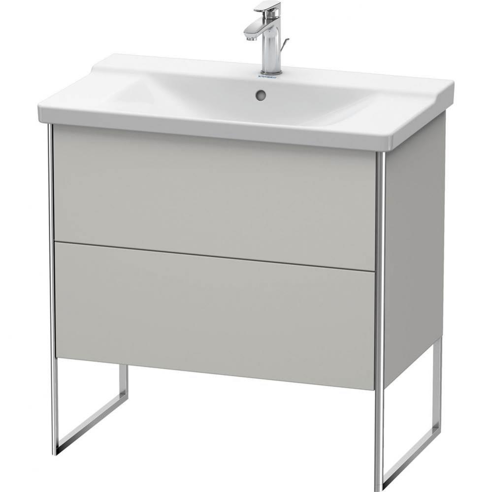 Duravit XSquare Floor Standing Vanity Unit  Concrete Gray Matte