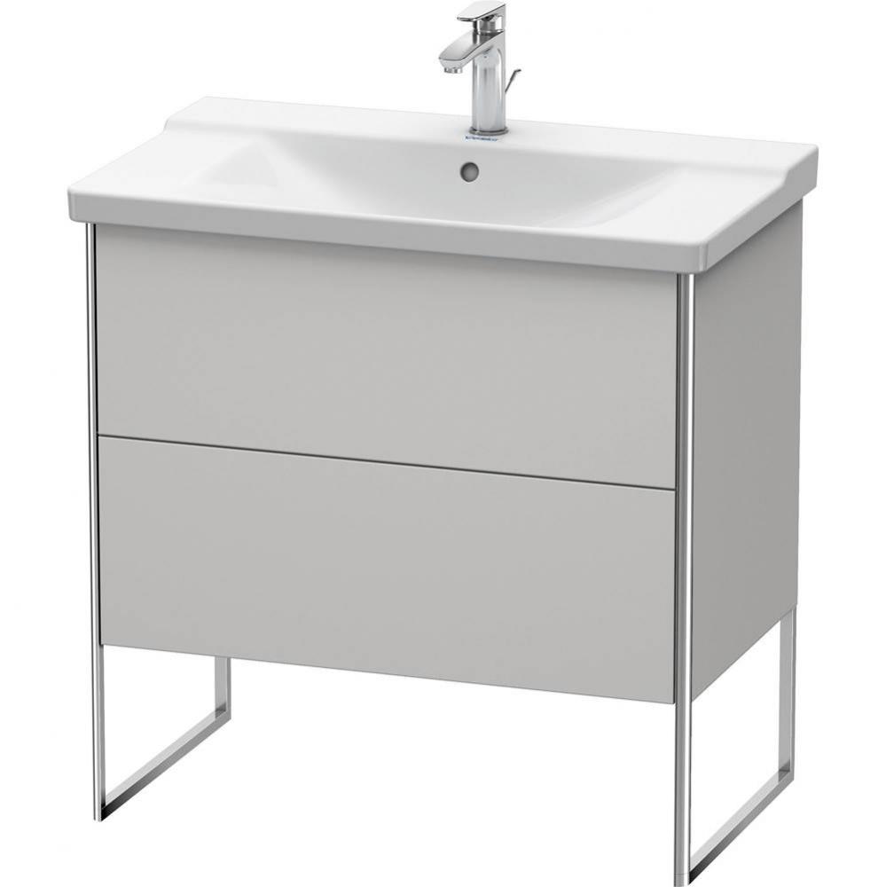 Duravit XSquare Floor Standing Vanity Unit  Nordic White Satin Matte