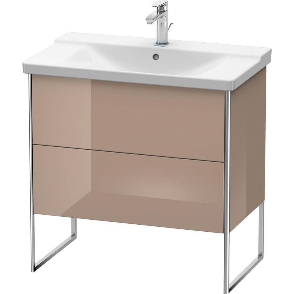 Duravit XSquare Floor Standing Vanity Unit  Cappuccino High Gloss