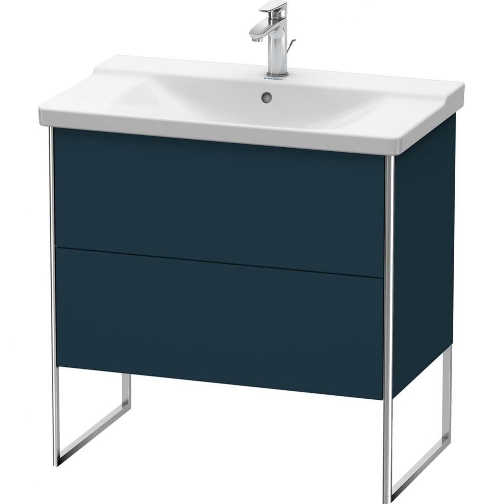 Duravit XSquare Floor Standing Vanity Unit  Night Blue Satin Matte