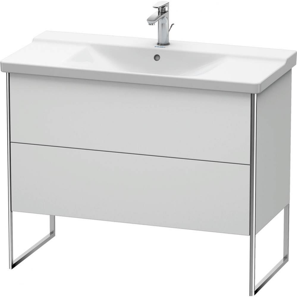 Duravit XSquare Floor Standing Vanity Unit  White Satin Matte