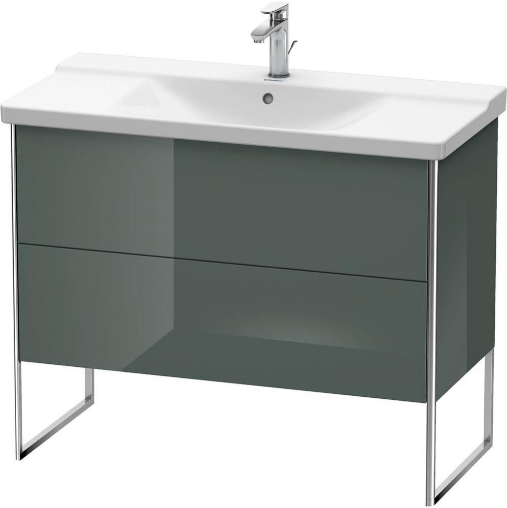 Duravit XSquare Floor Standing Vanity Unit  Dolomiti Gray High Gloss