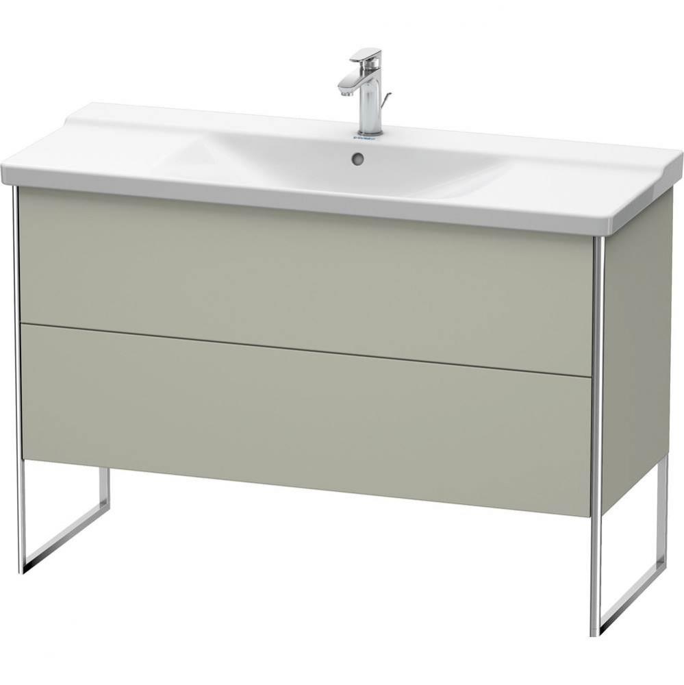 Duravit XSquare Floor Standing Vanity Unit  Taupe Satin Matte