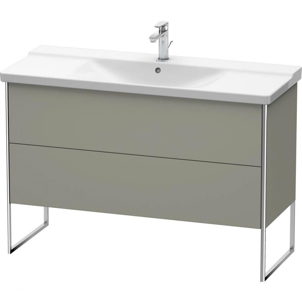 Duravit XSquare Floor Standing Vanity Unit  Stone Gray Satin Matte