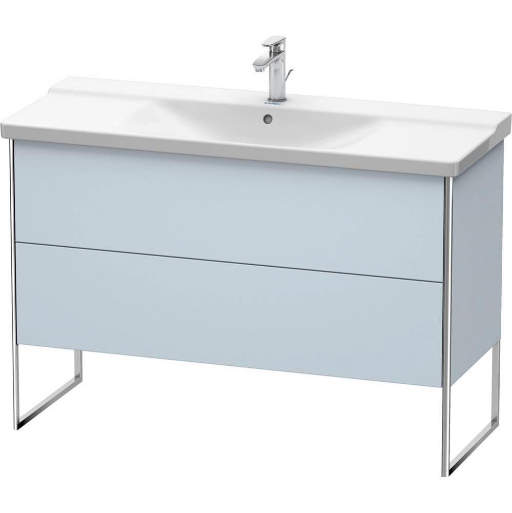 Duravit XSquare Floor Standing Vanity Unit  Light Blue Satin Matte