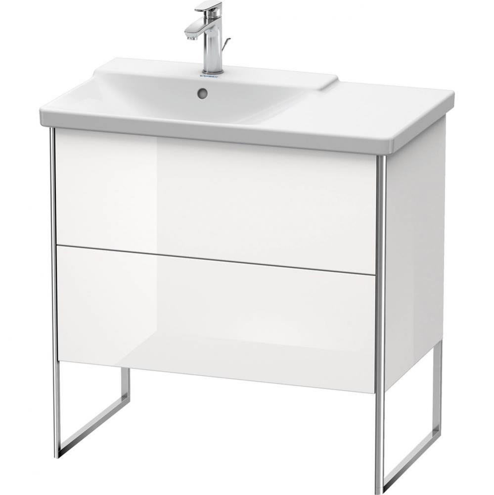 Duravit XSquare Floor Standing Vanity Unit  White High Gloss