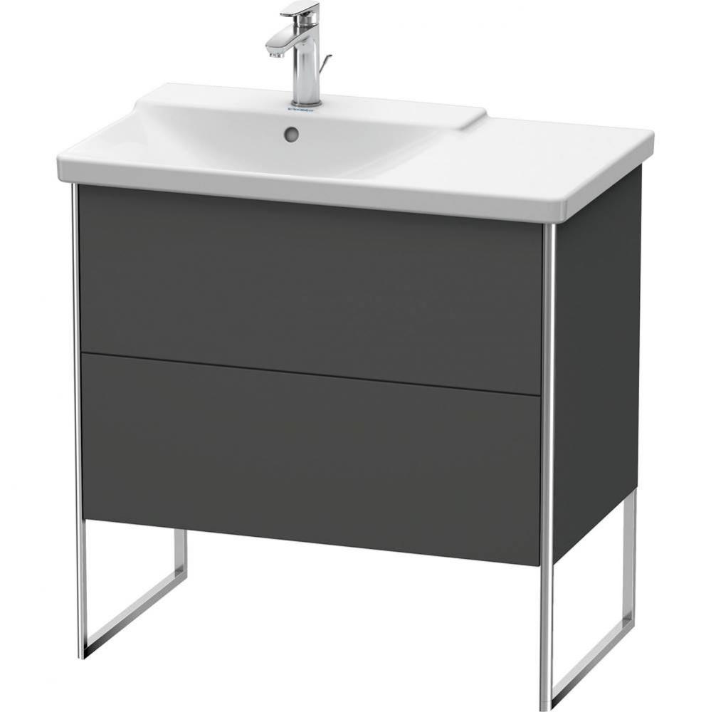 Duravit XSquare Floor Standing Vanity Unit  Graphite Matte