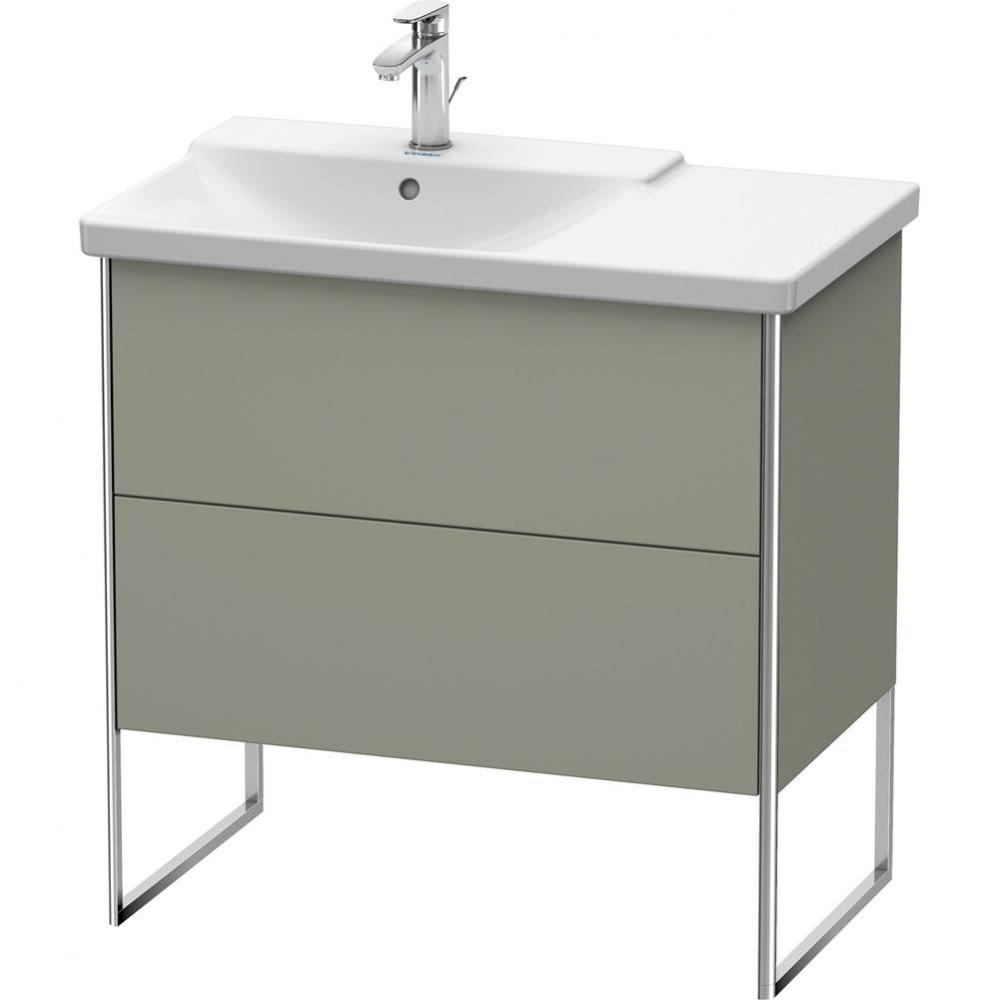 Duravit XSquare Floor Standing Vanity Unit  Stone Gray Satin Matte