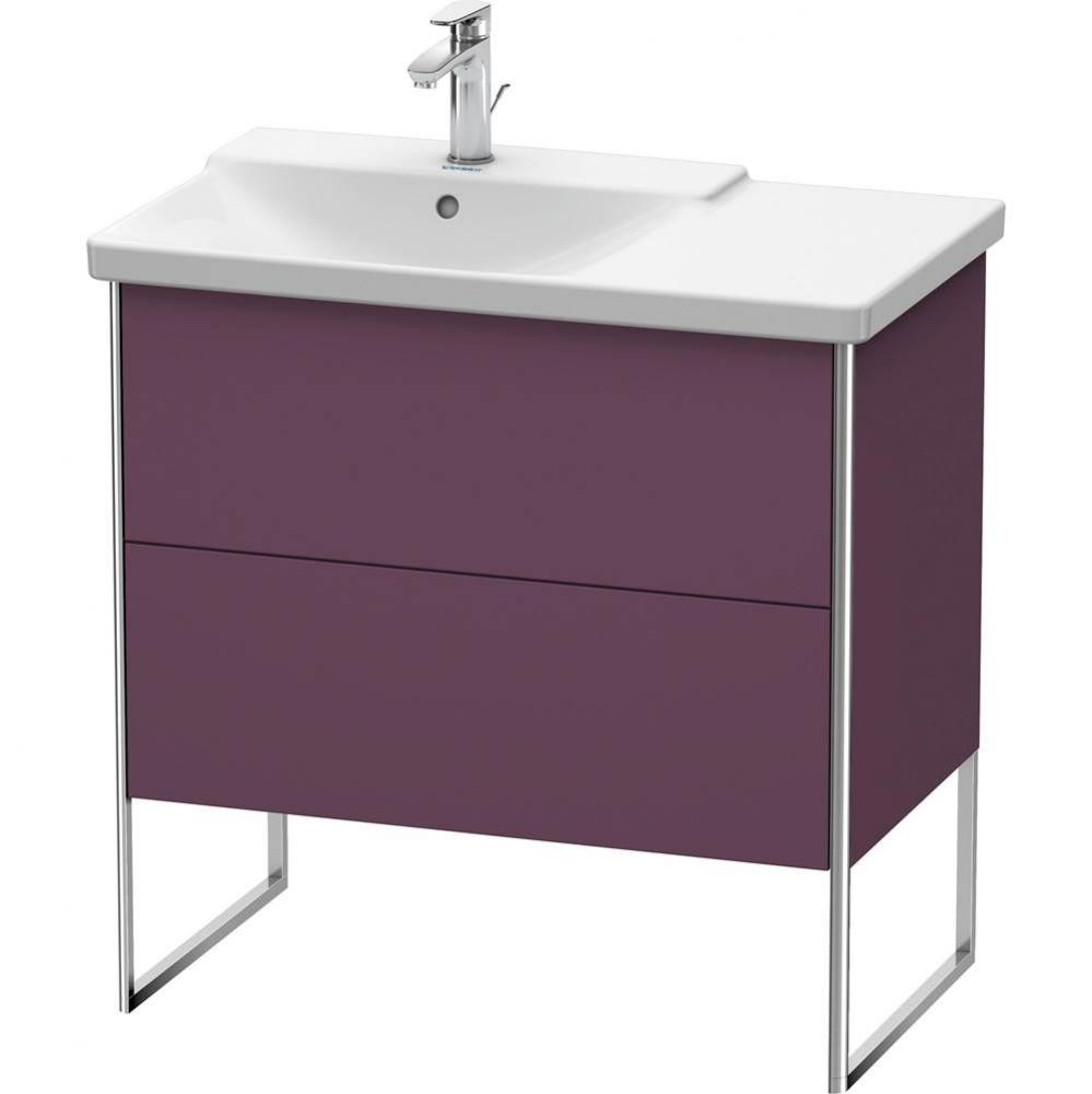 Duravit XSquare Floor Standing Vanity Unit  Aubergine Satin Matte