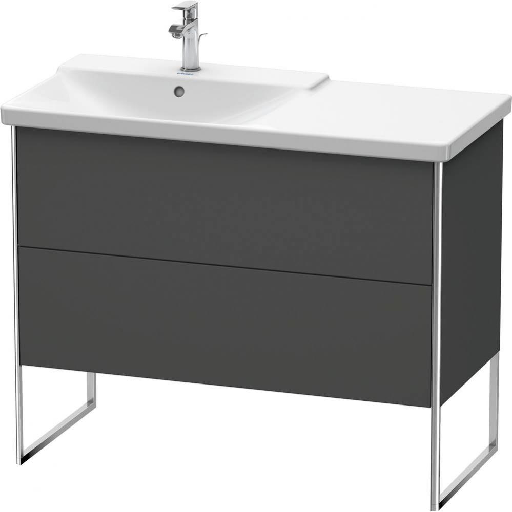 Duravit XSquare Floor Standing Vanity Unit  Graphite Matte