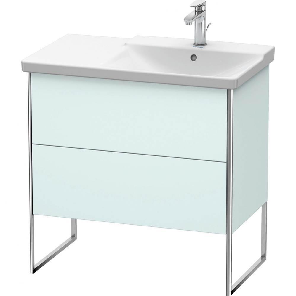 Duravit XSquare Floor Standing Vanity Unit  Light Blue Matte