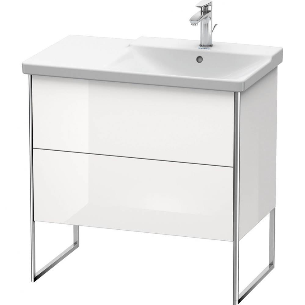 Duravit XSquare Floor Standing Vanity Unit  White High Gloss