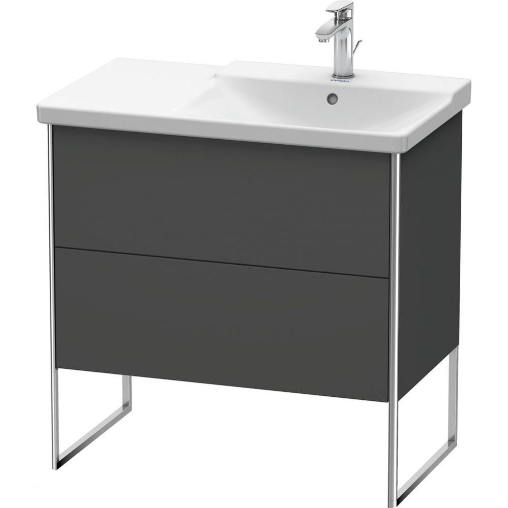 Duravit XSquare Floor Standing Vanity Unit  Graphite Matte