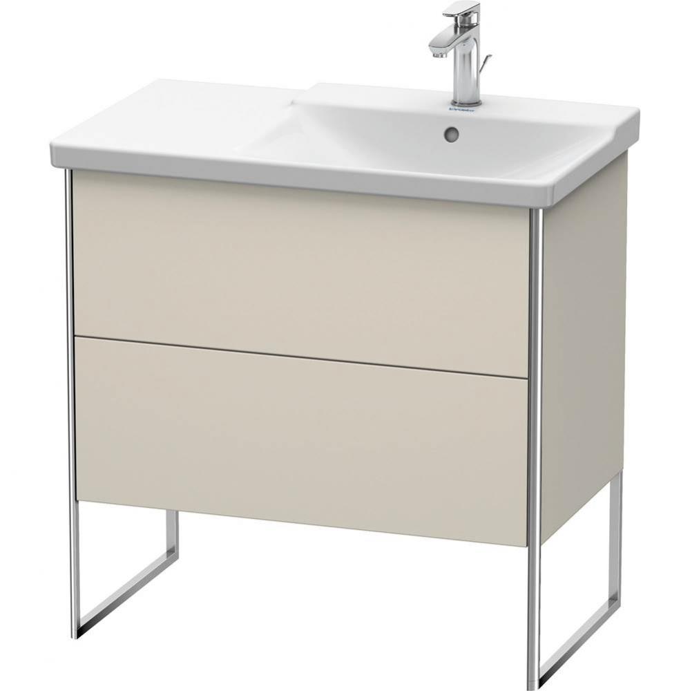 Duravit XSquare Floor Standing Vanity Unit  Taupe Matte