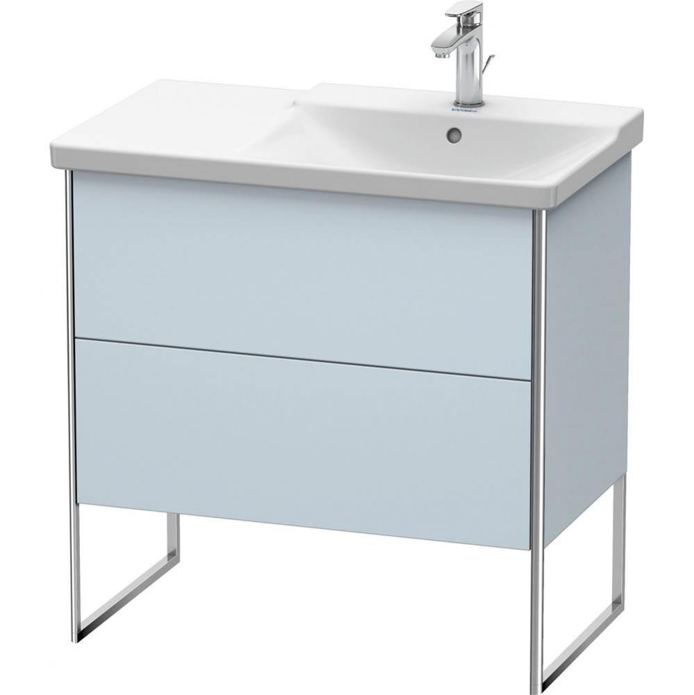 Duravit XSquare Floor Standing Vanity Unit  Light Blue Satin Matte