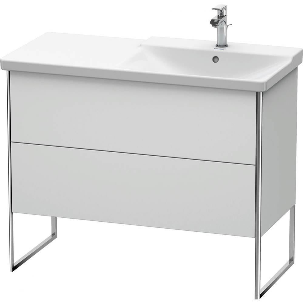 Duravit XSquare Floor Standing Vanity Unit  White Satin Matte