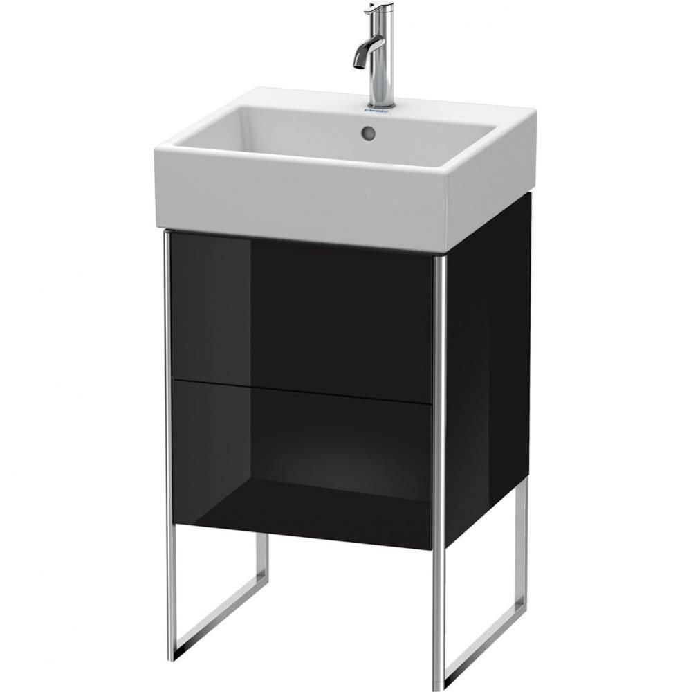 Duravit XSquare Two Drawer Floorstanding Vanity Unit Black