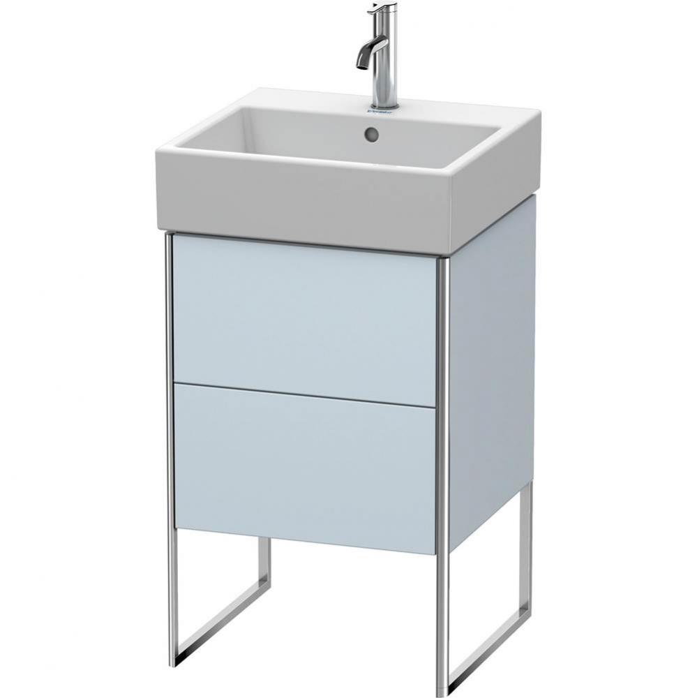 Duravit XSquare Two Drawer Floorstanding Vanity Unit Light Blue