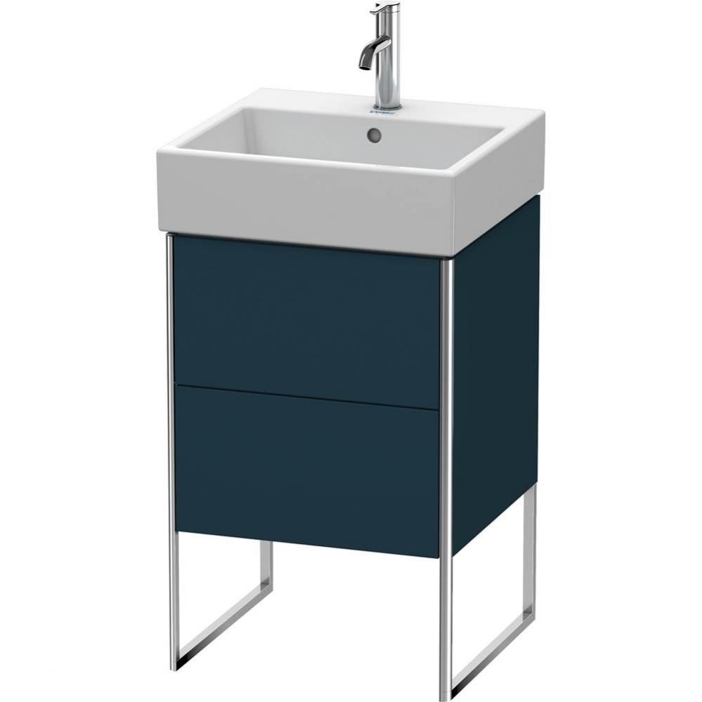 Duravit XSquare Two Drawer Floorstanding Vanity Unit Midnight Blue