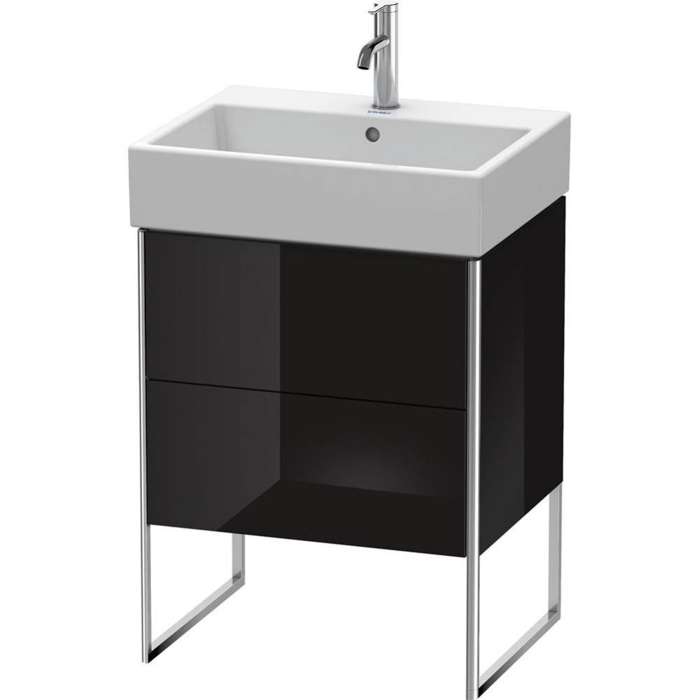 Duravit XSquare Two Drawer Floorstanding Vanity Unit Black