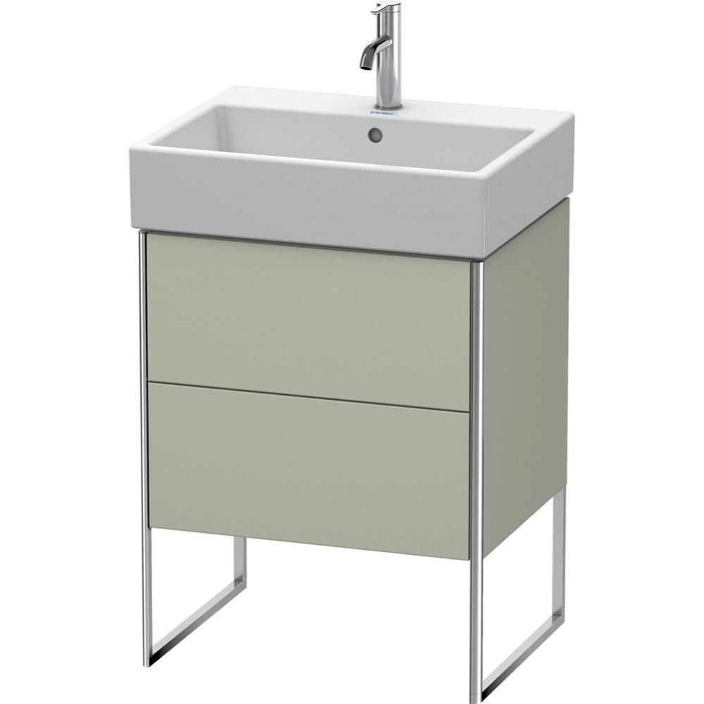 Duravit XSquare Two Drawer Floorstanding Vanity Unit Taupe