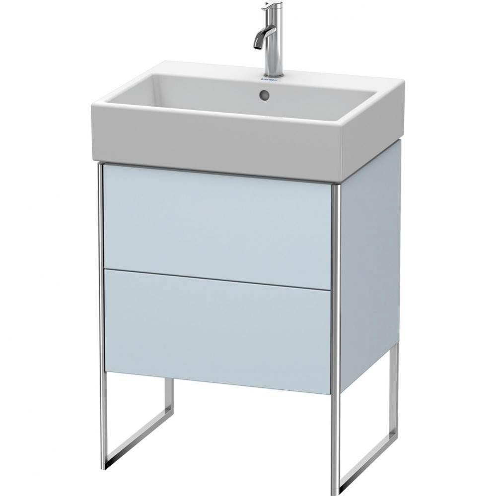 Duravit XSquare Two Drawer Floorstanding Vanity Unit Light Blue