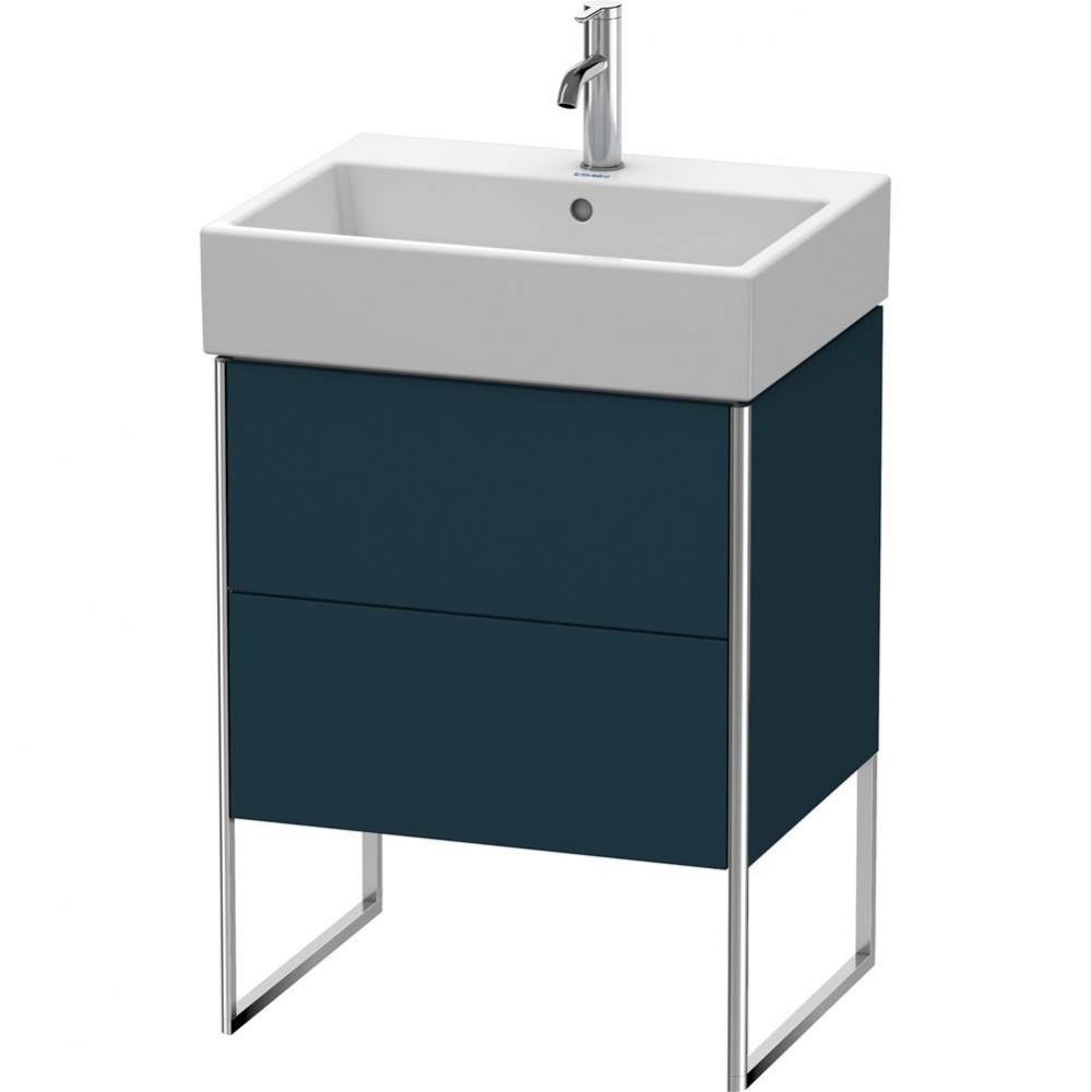 Duravit XSquare Two Drawer Floorstanding Vanity Unit Midnight Blue