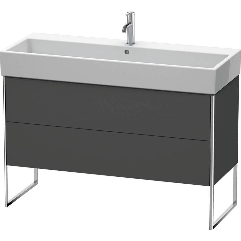 Duravit XSquare Two Drawer Floorstanding Vanity Unit Graphite